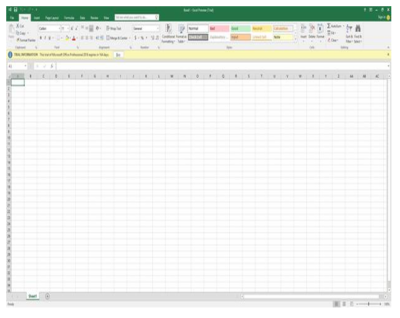 Excel 2016 Desktop Version