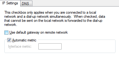 IP settings