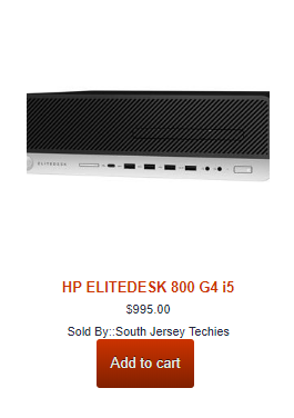 HP ELITEDESK 800 G4 – SFF – CORE I5