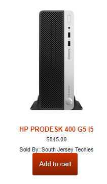 HP ProDesk 400 G5 – SFF – Core i5 8500